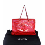 Chanel Cherry Patent Red Lipstick Bag