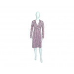 Diane Von Furstenberg Pink/Black Wrap Dress