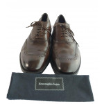 Ermenegildo Zegna Leather Wingtip Oxford Shoes Size / 8.5 US