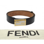 Fendi FF Embossed Logo Buckle Belt