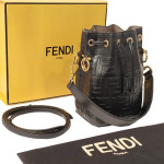 Fendi Mon Tresor Black Leather Mini Bag