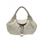 Fendi White Nappa Leather Spy Bag