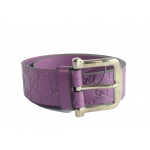 Gucci Microguccissima Purple Leather Belt