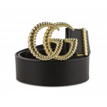 Gucci Double G buckle Torchon Leather Belt