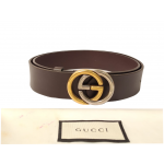 Gucci Bi-colour Interlocking G Buckle Belt