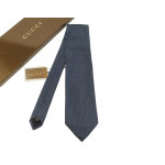 Gucci Blue Monogram Silk Tie
