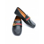 Gucci Web GG Leather Driver Loafer 
