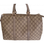 Gucci Boston Bag with Taupe Piping