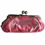 Guess Pink Clutch with Embellisments