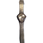 Guess Diamond Dial Metallic Lamé Strap Watch