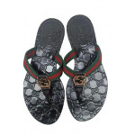 Gucci Guccissima Web Strap Interlocking G Thong Sandal