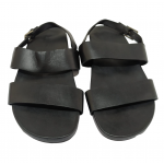 Gucci Mens 368499 Black Leather Sandals