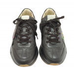 Gucci Rhyton Black Leather Sneakers