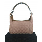 Gucci Pink Monogram Canvas and Leather Hobo Bag