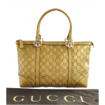 Gucci GG Interlocking Lovely Hearts Leather Tote