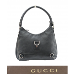 Gucci Black Abbey D-Ring Leather Hobo Bag