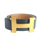 Hermes H Buckle Reversible Leather Belt