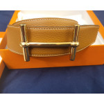 Hermes H d Ancre buckle & Reversible leather strap Belt