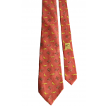 Hermes 77764 Red Silk Tie