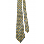Hermes 7678 Yellow Silk Tie