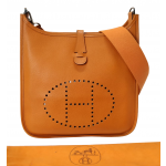 Hermes Evelyne Clemence Leather Crossbody Bag