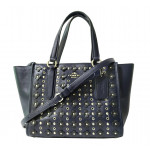 Coach Mini Crosby Studded Floral Embellished Leather Tote