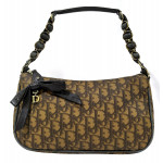 Dior Monogram Pvc Small Bow Shoulder Bag