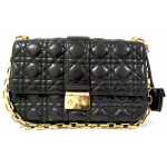 Dior Black Cannage Leather Medium Miss Dior Flap Bag