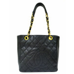 Chanel Caviar Quilted Petit Shopping Tote