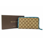 Gucci GG Guccissima Canvas Zip Around Wallet