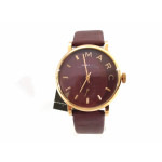 Marc By Marc Jacobs Baker Maroon Dial Moroon Leather Ladies Watch