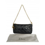 Dior Black Quilted Chain Pochette