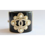 Chanel Detailed Beaded and Pearl Cuff