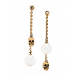 INTTSB842543017 - Alexander Mcqueen Skull and pearl earrings