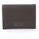 Guess Trifold Leather Dark Brown Wallet