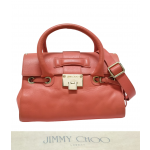 Jimmy Choo Rosalie Leather Top Handle Bag