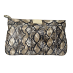 Jimmy Choo Python Embossed Leather Clutch