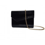 Jimmy Choo Black Acrylic And Leather Candy Chain Clutch