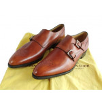 John Lobb Camberley Double Strap Monk Shoes Size / 7.5