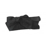 LK Bennett Fay Clutch in Black Suede with Bow