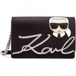 Karl Lagerfeld K/ikonik Faux Leather Shoulder Bag
