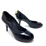 Louis Vuitton Patent Leather Oh Really Peep-Toe Pumps