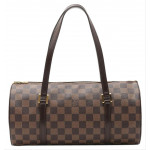 Louis Vuitton Papillon 30 Damier Ebene Leather Shoulder Bag