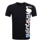 Love Moschino Sideways Logo Black T-Shirt