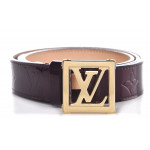 Louis Vuitton Vernis Amarante LV Frame Belt