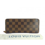 Louis Vuitton Damier Ebene Canvas Clemence Wallet