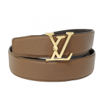 brown leather louis vuittons belt