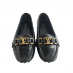 Louis Vuitton Black Patent Leather Oxford Loafer