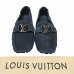 Louis Vuitton Blue Suede Monte Carlo Driver Loafer