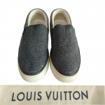 Louis Vuitton Suede and Leather Twister Slip-on Loafer